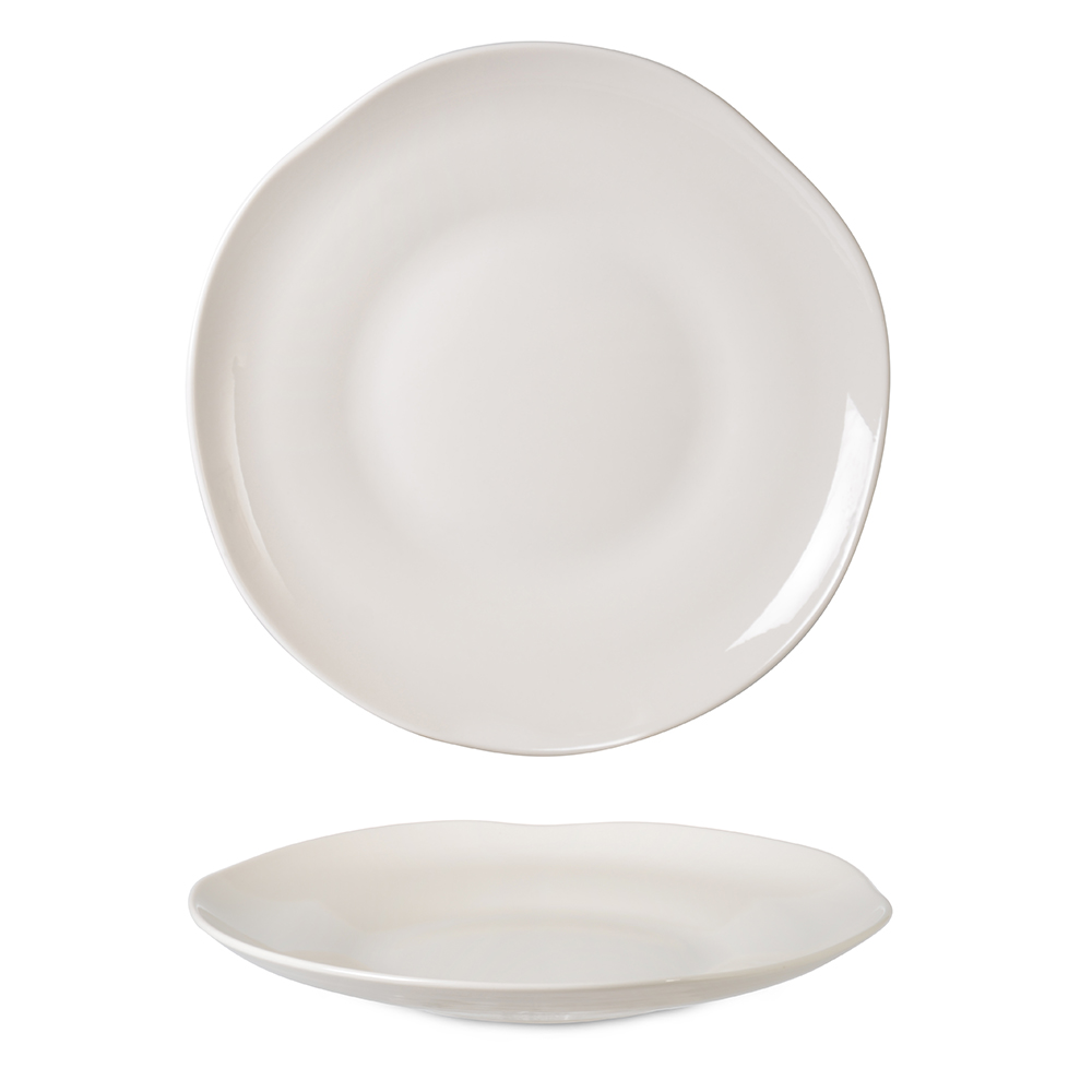 Kayla Cream Natural Dinner Plate